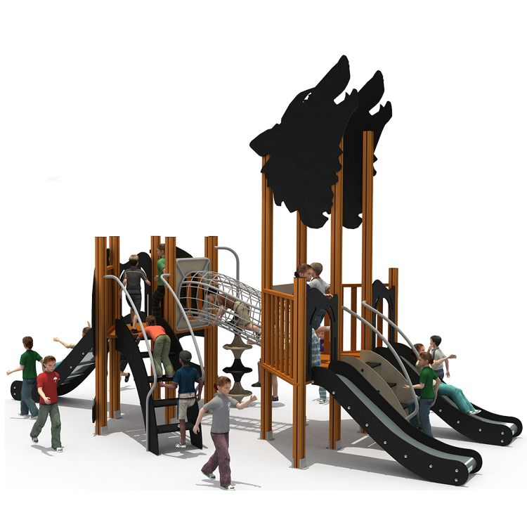 OL21-BHS162-01 Outdoor plastic slides amusement park 