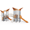 kids plastic slide adventure outdoor playground large amusement park playground for children OL-13601